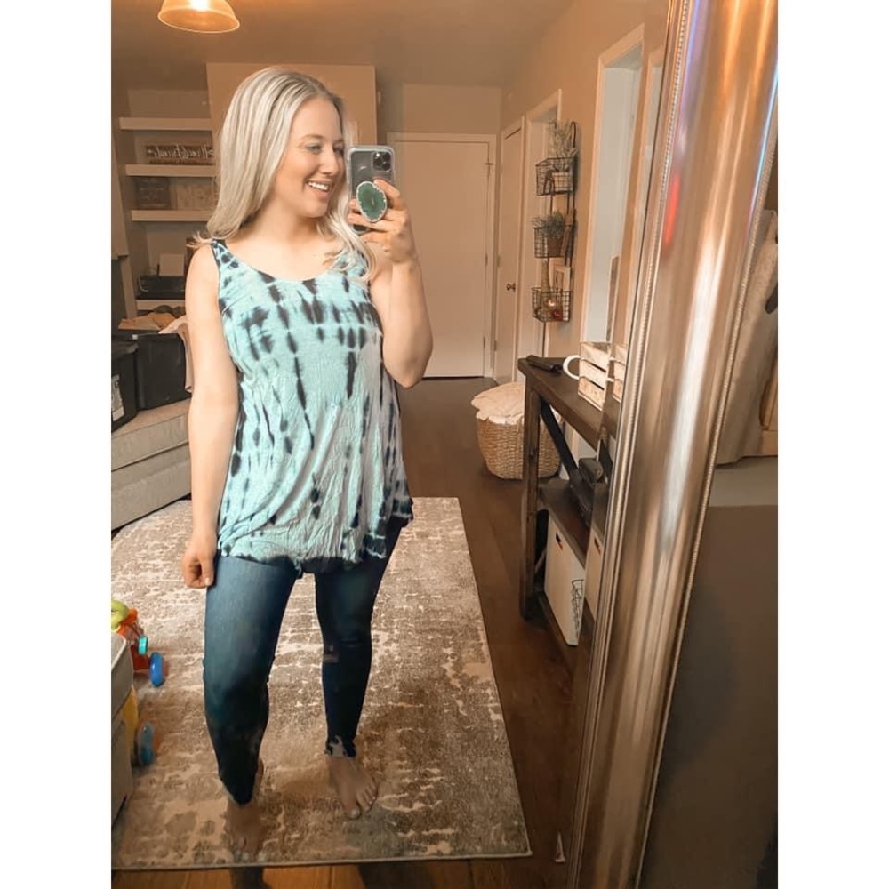 Tie dye tank/swim cover up